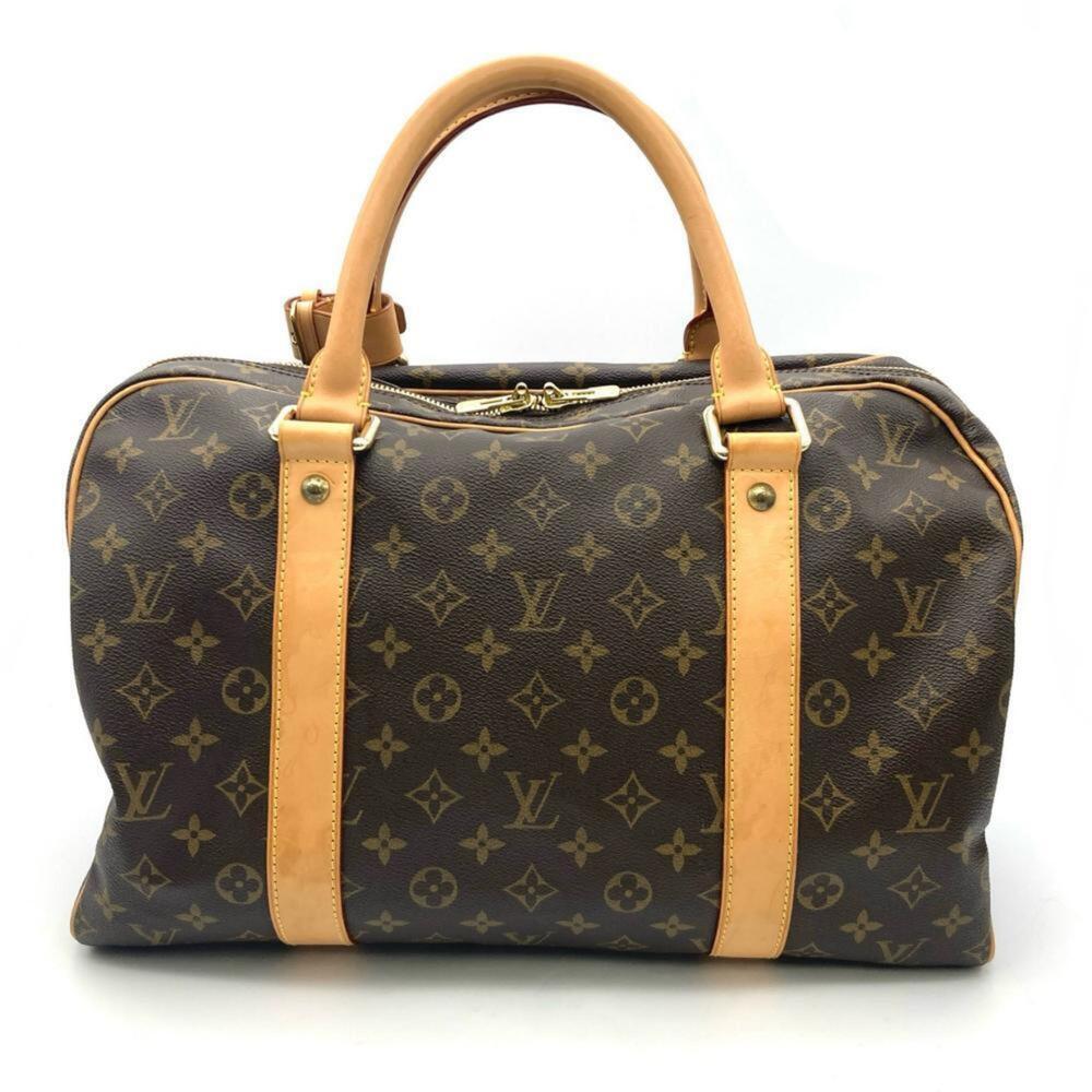 LOUIS VUITTON Authentic Brown Monogram Canvas Carryall Boston Bag - Picture 4 of 16
